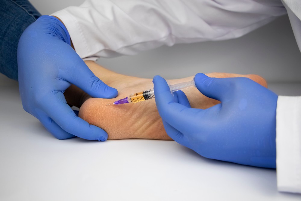 Regenerative Medicine Injection into the heel